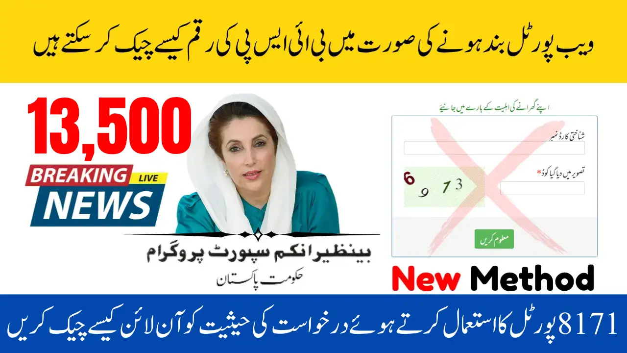 How to Check BISP Application Status Online Using 8171 Portal (June 2025) Apknori.com