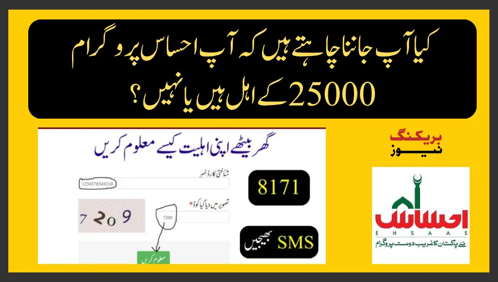 Ehsaas Program 25000 CNIC Check 2025